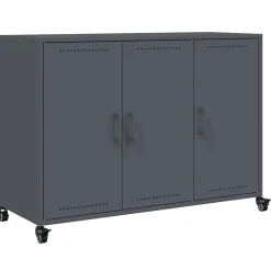 Buffet anthracite 100,5x39x72 cm acier vidaXL