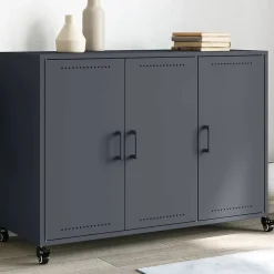 Buffet anthracite 100,5x39x72 cm acier vidaXL