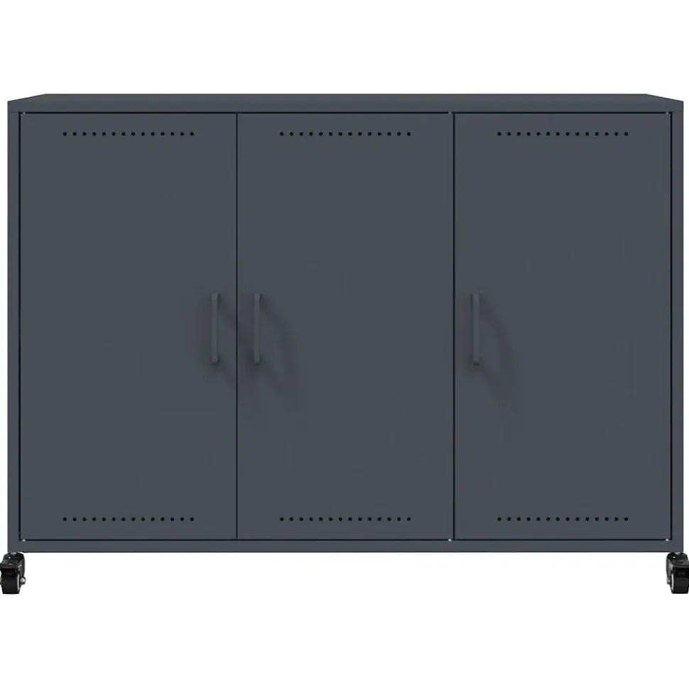 Buffet anthracite 100,5x39x72 cm acier vidaXL