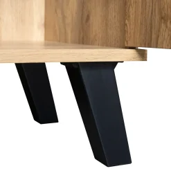 Buffet avec 4 Portes, pour Salon, Chambre et Salle à Manger - Panneaux de Particules Laminés - 160,5x35,5x78 cm - Naturel