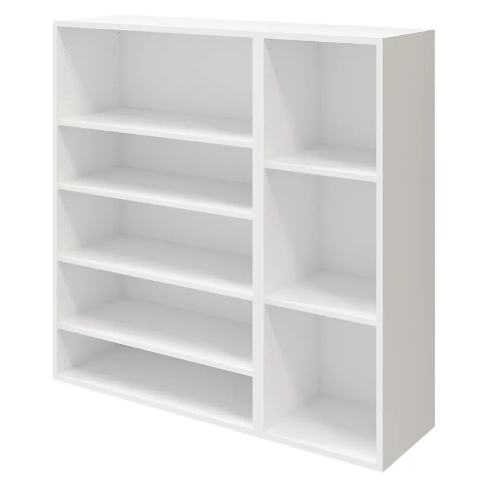 Buffet avec portes et tiroirs blanc GoodHome Atomia H. 112,5 x L. 112,5 x P. 37 cm