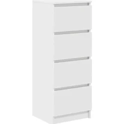 Buffet blanc 37,5x35x99 cm bois d'ingénierie vidaXL