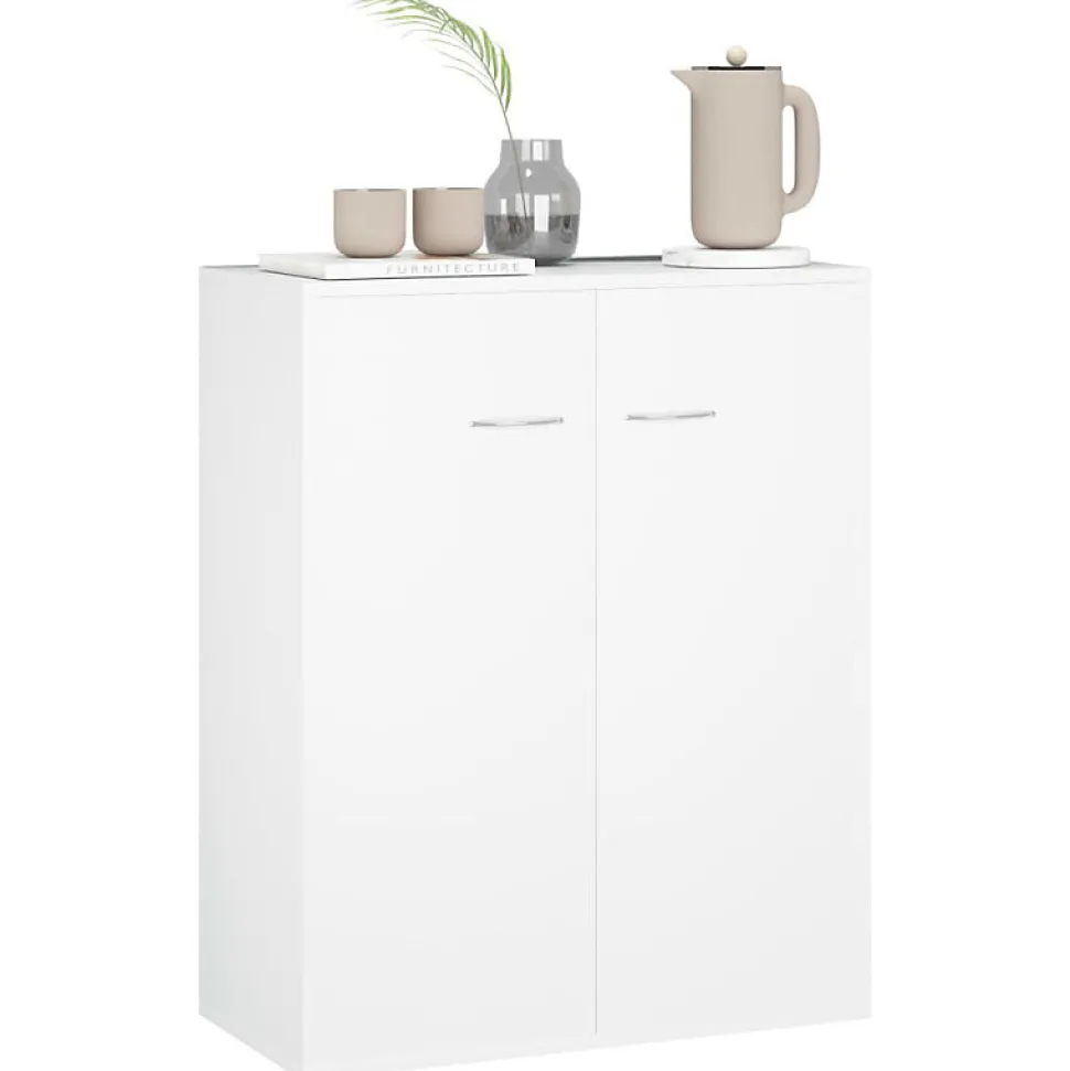 Buffet blanc 60x30x75 cm bois d'ingénierie vidaXL