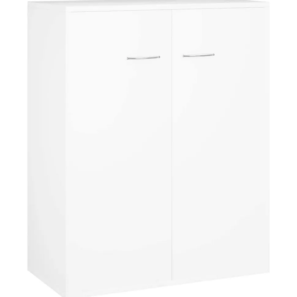 Buffet blanc 60x30x75 cm bois d'ingénierie vidaXL