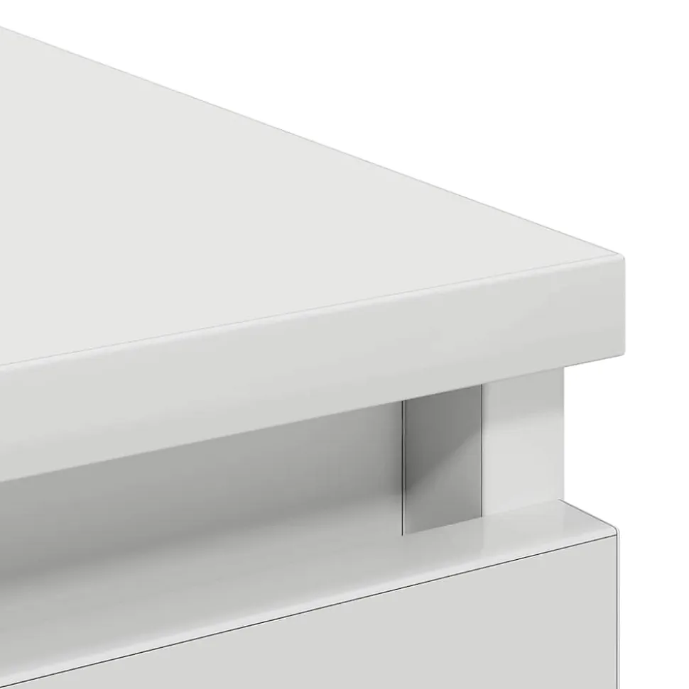 Buffet blanc 37,5x35x76 cm bois d'ingénierie vidaXL