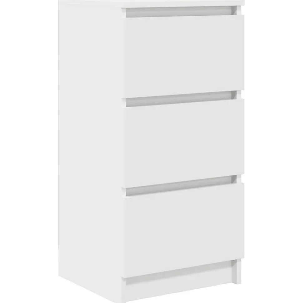 Buffet blanc 37,5x35x76 cm bois d'ingénierie vidaXL