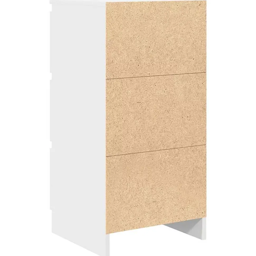 Buffet blanc 37,5x35x76 cm bois d'ingénierie vidaXL