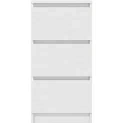 Buffet blanc 37,5x35x76 cm bois d'ingénierie vidaXL