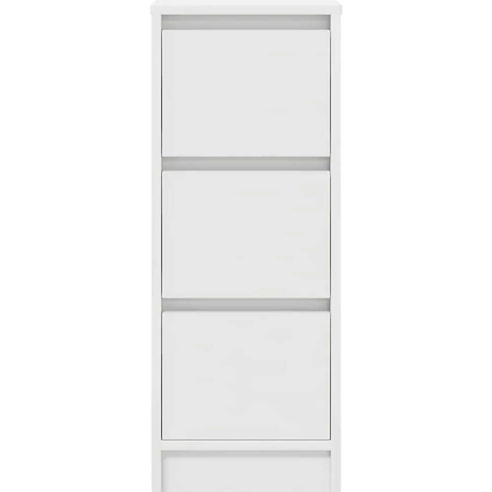 Buffet blanc 29,5x34x76 cm bois d'ingénierie vidaXL