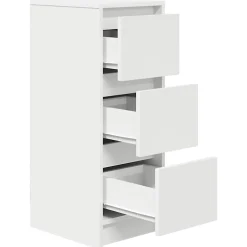 Buffet blanc 29,5x34x76 cm bois d'ingénierie vidaXL