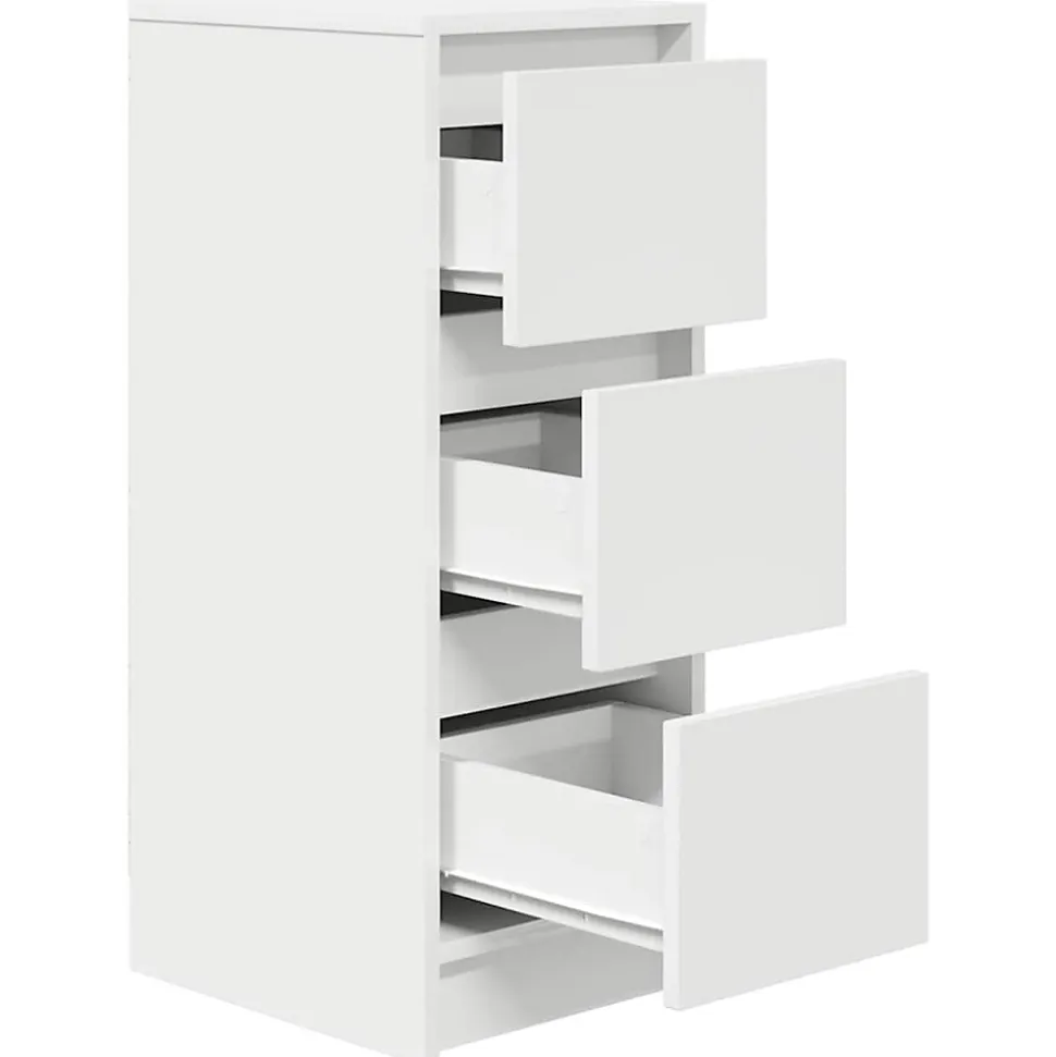 Buffet blanc 29,5x34x76 cm bois d'ingénierie vidaXL