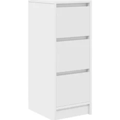 Buffet blanc 29,5x34x76 cm bois d'ingénierie vidaXL