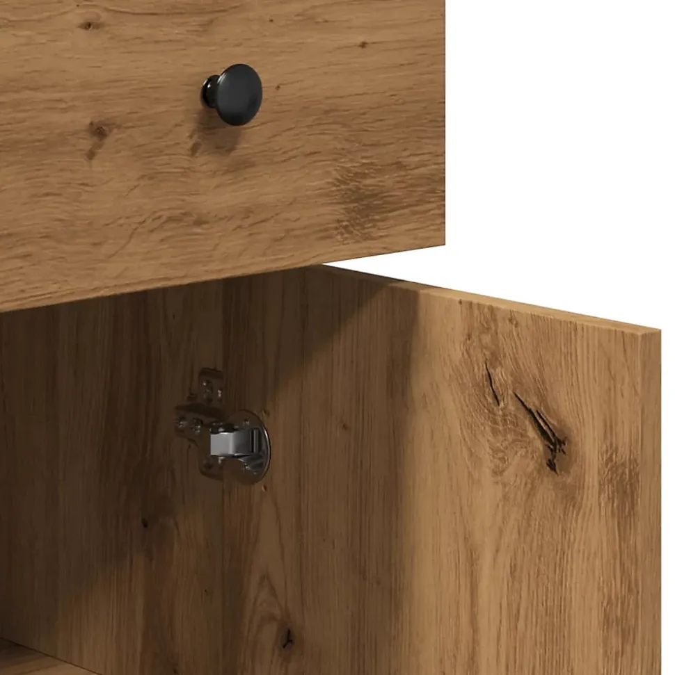 Buffet chêne artisanal 70x30x80 cm bois d'ingénierie vidaXL