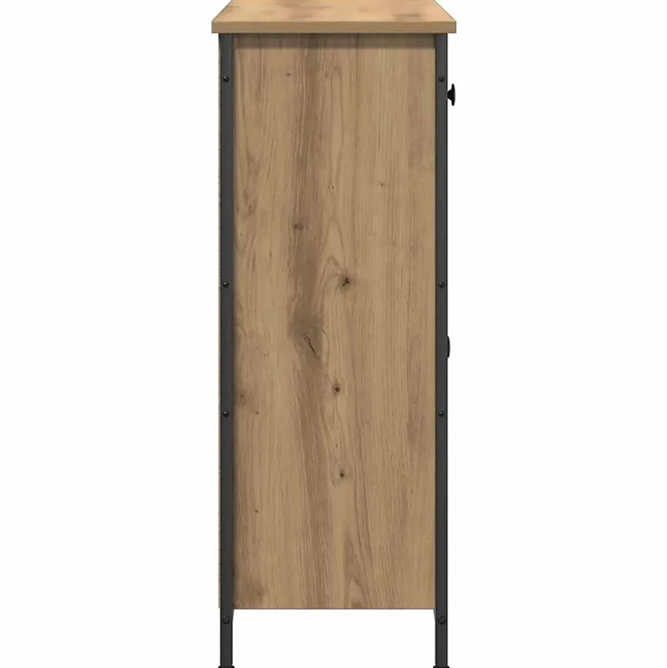 Buffet chêne artisanal 70x30x80 cm bois d'ingénierie vidaXL