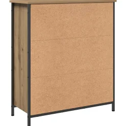 Buffet chêne artisanal 70x30x80 cm bois d'ingénierie vidaXL