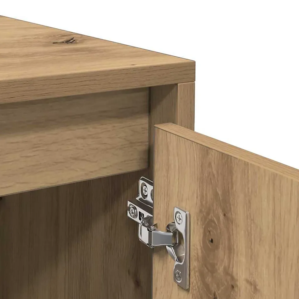 Buffet chêne artisanal 102x33x75 cm bois d'ingénierie vidaXL
