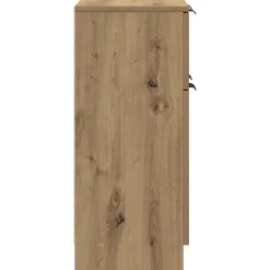 Buffet chêne artisanal 60x30x70 cm bois d'ingénierie vidaXL