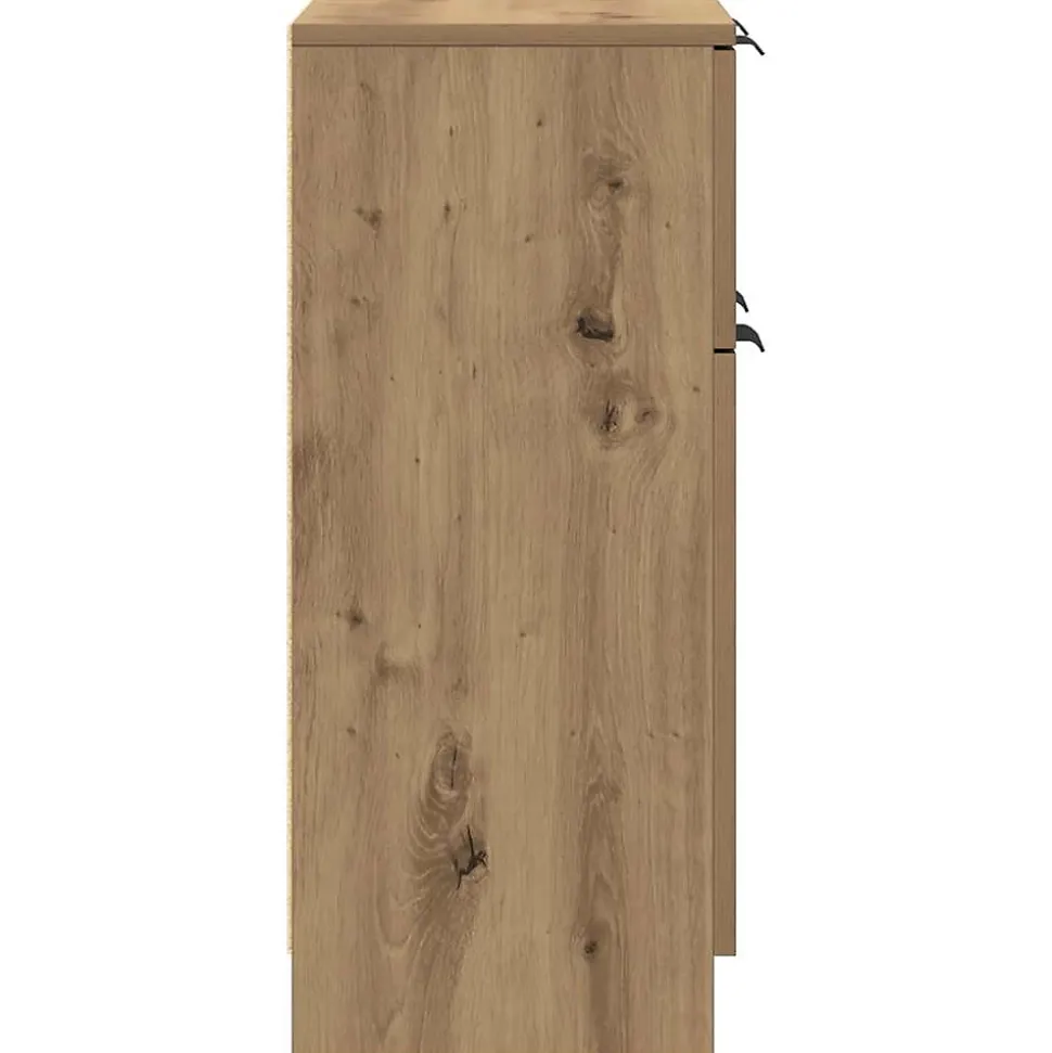 Buffet chêne artisanal 60x30x70 cm bois d'ingénierie vidaXL