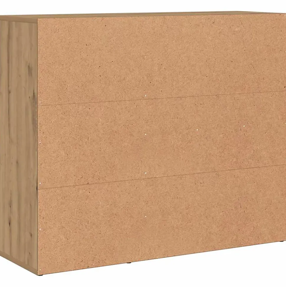 Buffet chêne artisanal 91x29,5x75 cm bois d'ingénierie vidaXL
