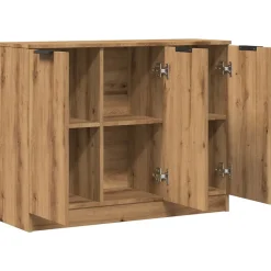 Buffet chêne artisanal 90,5x30x70 cm bois d'ingénierie vidaXL