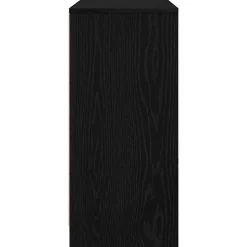Buffet chêne noir 85x34x76 cm bois d'ingénierie vidaXL