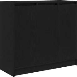 Buffet chêne noir 85x34x76 cm bois d'ingénierie vidaXL