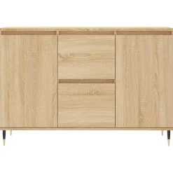 Buffet chêne sonoma 101,5x35x70 cm bois d'ingénierie vidaXL