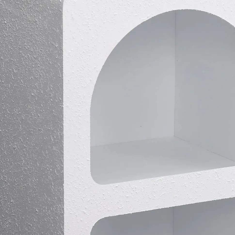 Buffet Design "Troglodyte" 130cm Blanc