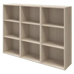 Buffet effet chêne 9 cases 3 portes GoodHome Atomia H. 112,5 x L. 150 x P. 37 cm