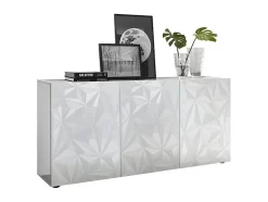 Buffet ERIS - 3 portes - Blanc laqué