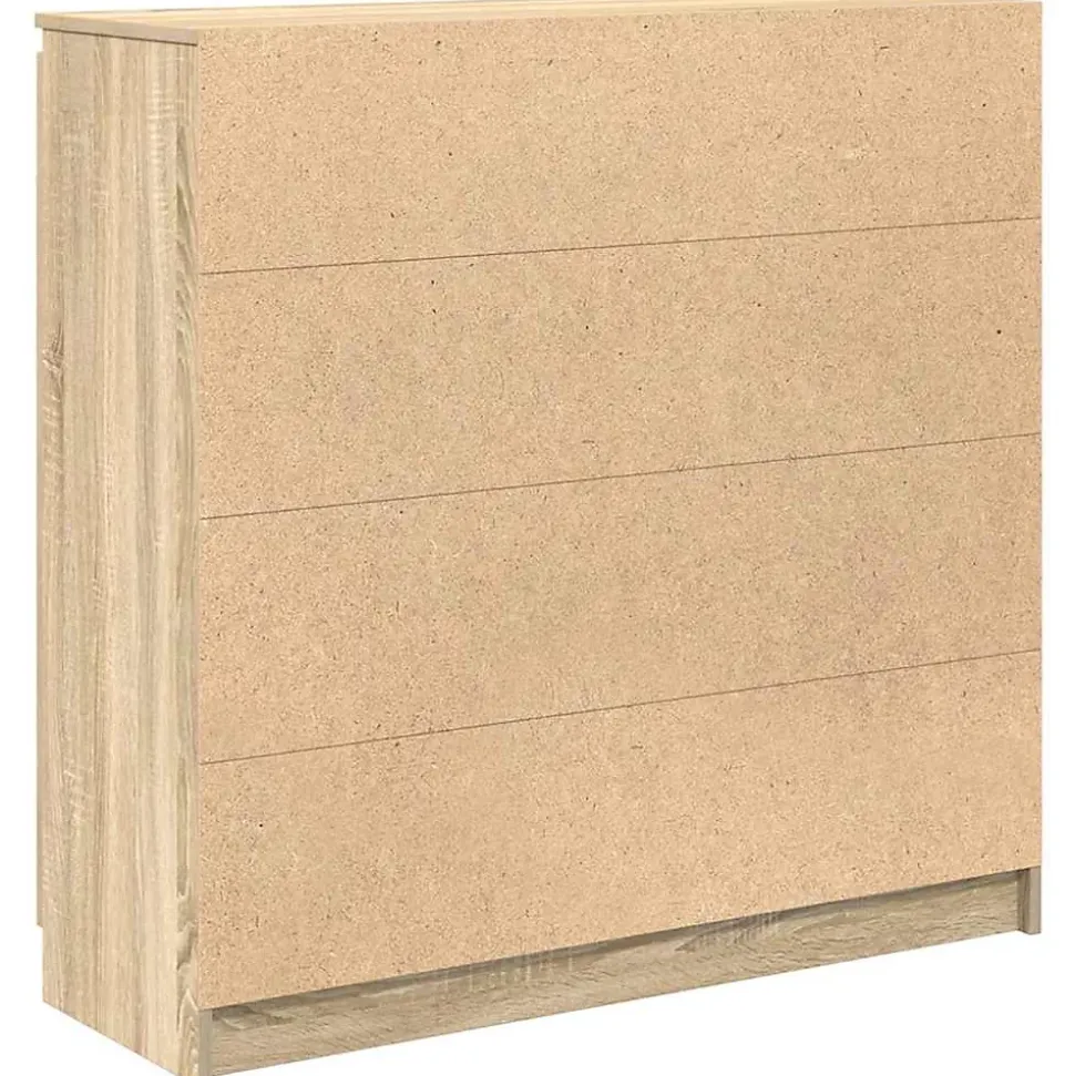 Buffet et tiroirs chêne sonoma 100,5x35x98,5 cm bois ingénierie vidaXL