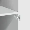 Buffet haut blanc 80x42,5x185 cm bois d'ingénierie vidaXL