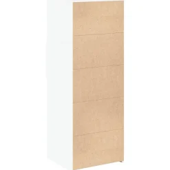 Buffet haut blanc 45x42,5x124 cm bois d'ingénierie vidaXL