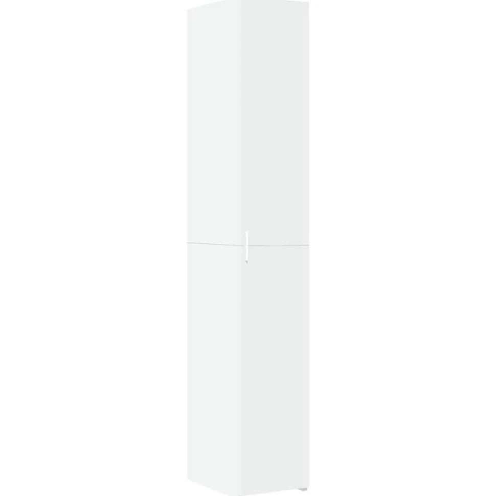 Buffet haut blanc 30x42,5x185 cm bois d'ingénierie vidaXL