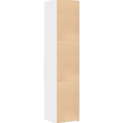 Buffet haut blanc 40x42,5x185 cm bois d'ingénierie vidaXL