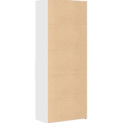 Buffet haut blanc 70x42,5x185 cm bois d'ingénierie vidaXL