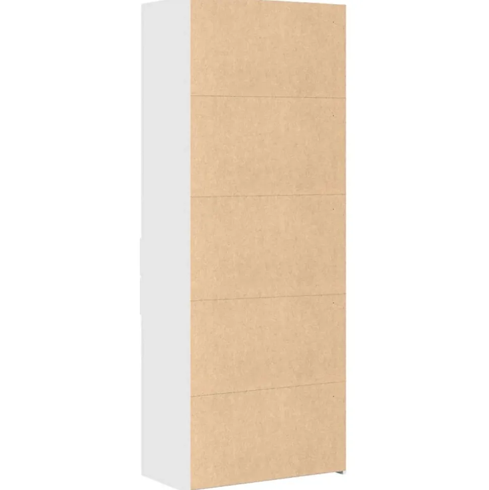 Buffet haut blanc 70x42,5x185 cm bois d'ingénierie vidaXL