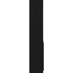 Buffet haut chêne noir 37,5x35x180 cm bois d'ingénierie vidaXL