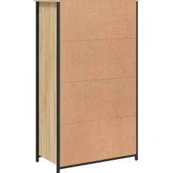 Buffet haut chêne sonoma 62x32x106,5 cm bois d'ingénierie vidaXL