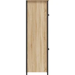 Buffet haut chêne sonoma 62x32x106,5 cm bois d'ingénierie vidaXL