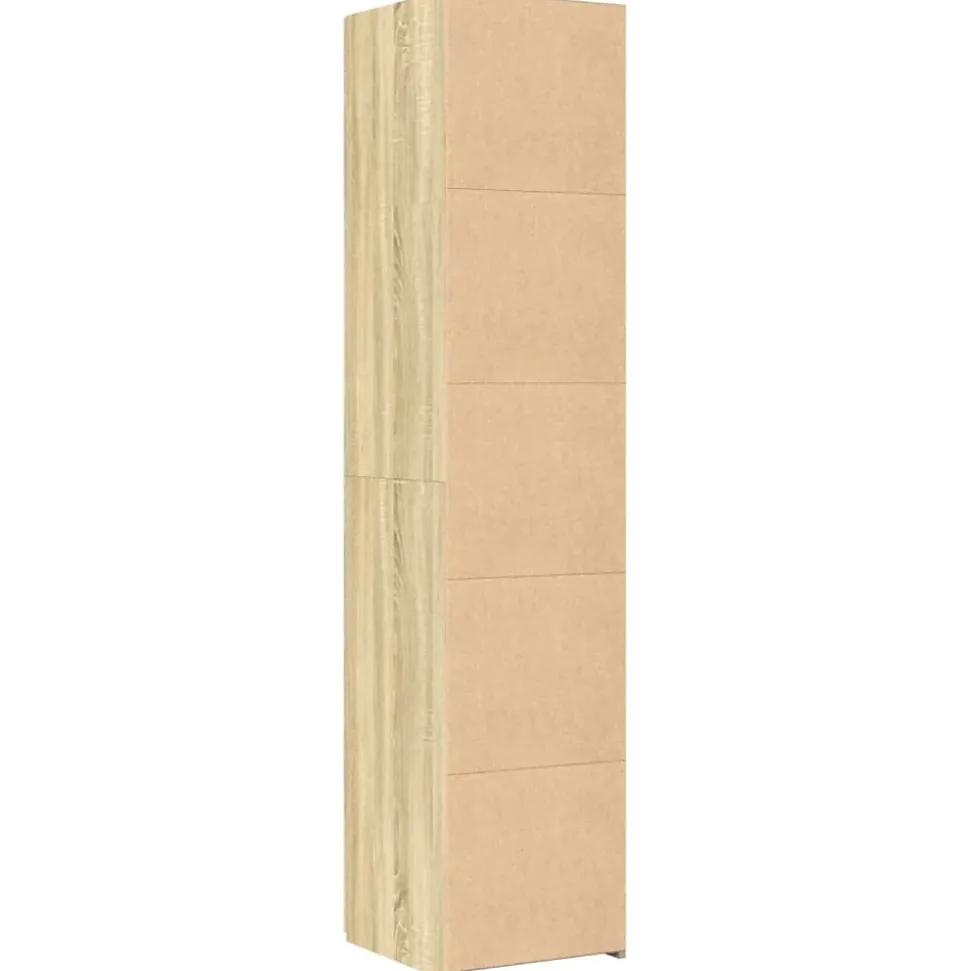 Buffet haut chêne sonoma 40x42,5x185 cm bois d'ingénierie vidaXL