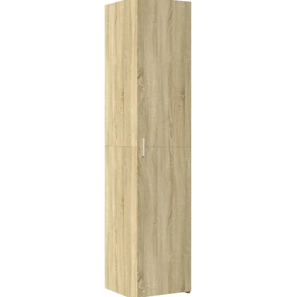 Buffet haut chêne sonoma 40x42,5x185 cm bois d'ingénierie vidaXL