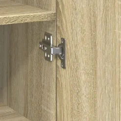 Buffet haut chêne sonoma 30x42,5x185 cm bois d'ingénierie vidaXL