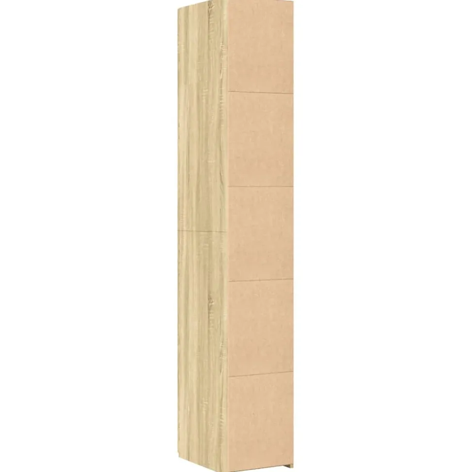 Buffet haut chêne sonoma 30x42,5x185 cm bois d'ingénierie vidaXL