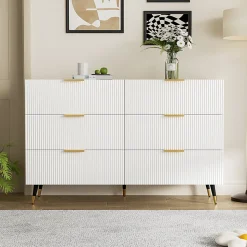 Buffet élégant au design moderne, avec tiroirs, grand espace de rangement, idéal salon, salle à manger et chambre