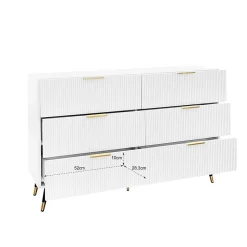 Buffet élégant au design moderne, avec tiroirs, grand espace de rangement, idéal salon, salle à manger et chambre
