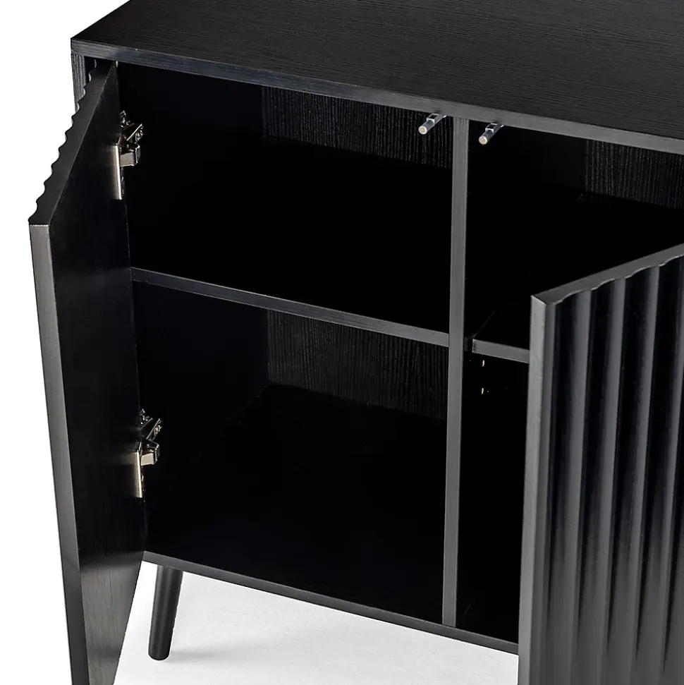 Buffet Lluvia 3 portes couleur noir