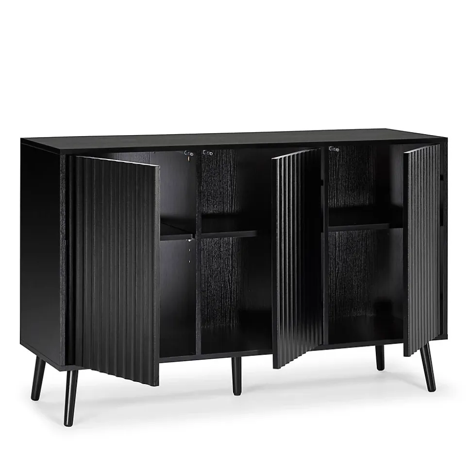 Buffet Lluvia 3 portes couleur noir