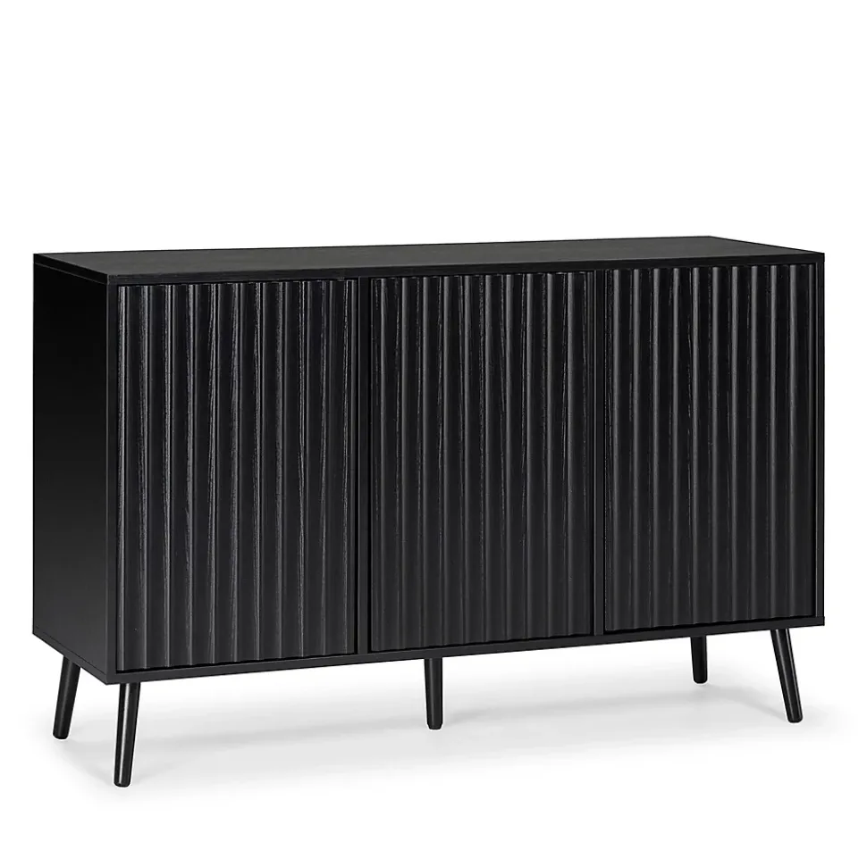 Buffet Lluvia 3 portes couleur noir