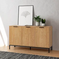 Buffet Monica 3 portes couleur bois